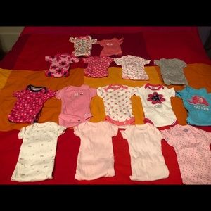 Newborn (5-8 lbs) onesies. Set of 15